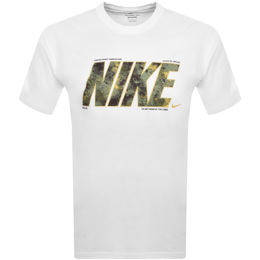 Nike shirt white and gold outlet